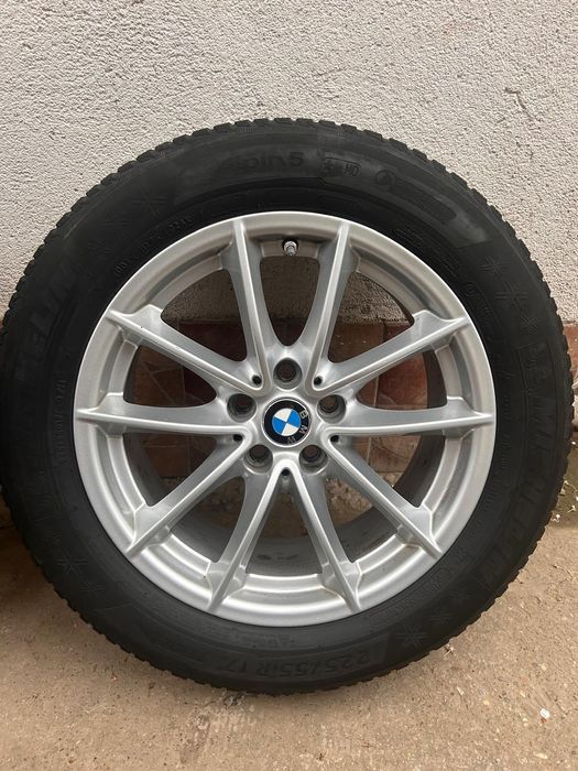 Roti BMW originale cu jante + anvelope Michelin Alpin 5 255/55/17