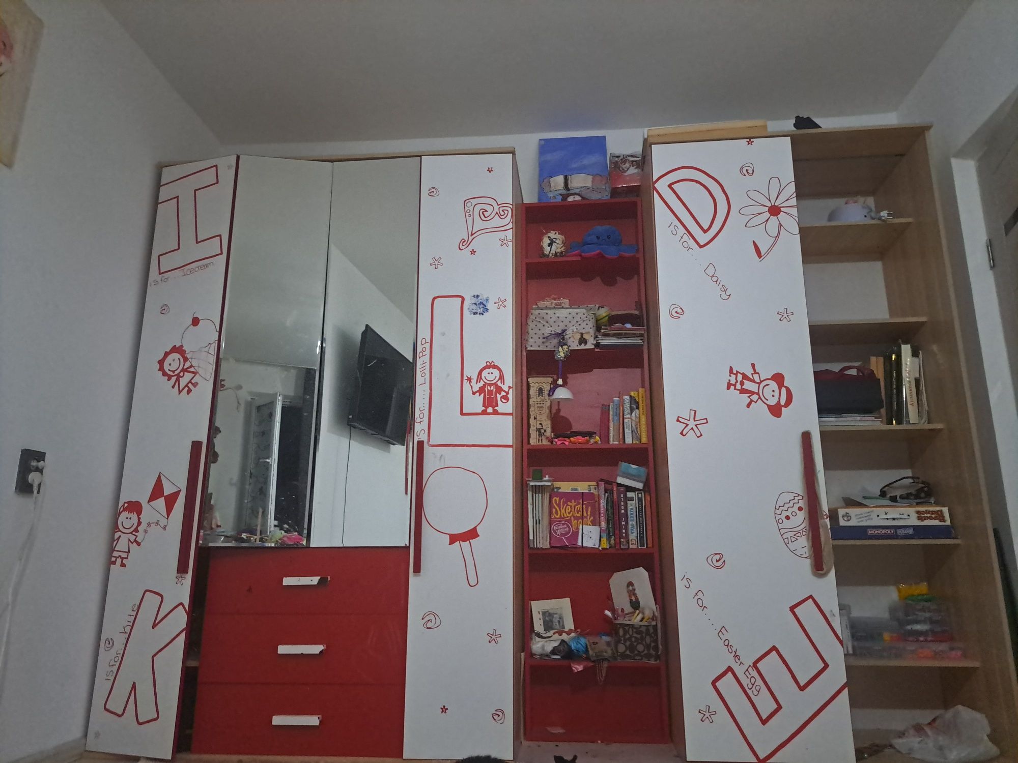 Шкаф для одежды (для девочек)