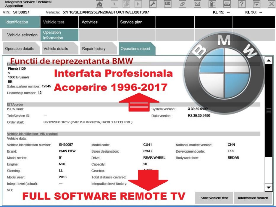 Interfata Auto Bmw Ista Profesional Inpa, versiune 2017/2018 (Licenta