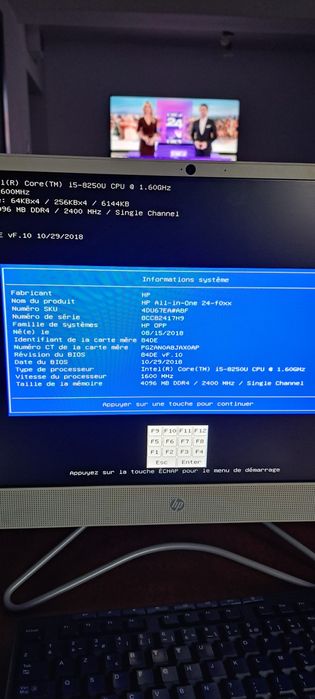 Calculator HP All-in-One - 24-f00xx I5 Gen 8