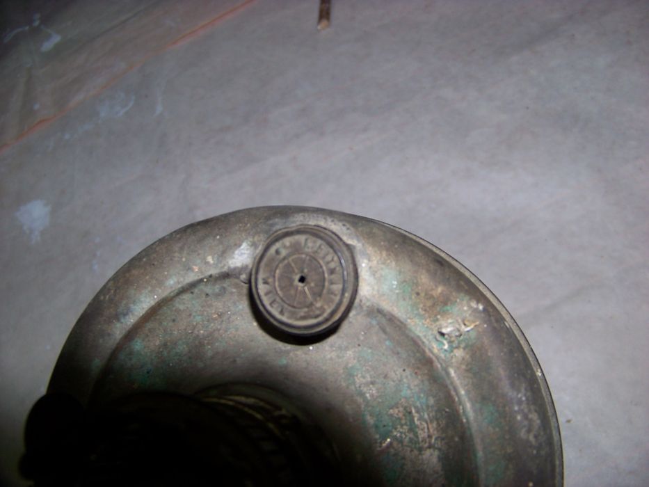 Lampă Antică de masă cu petrol, marcată R. Ditmar Wien (cca. 1900)