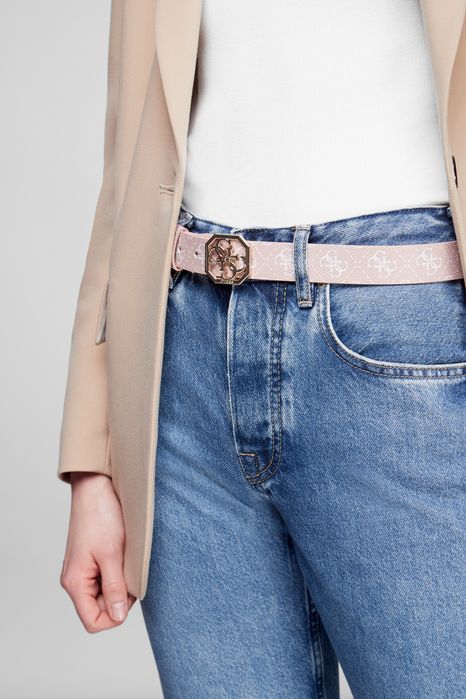 Бежов  бледо розов нюд колан Guess