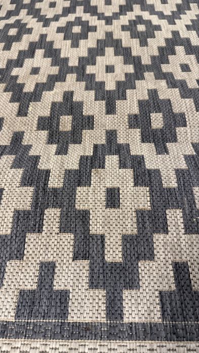 Covor fir scurt 170x120 Gri