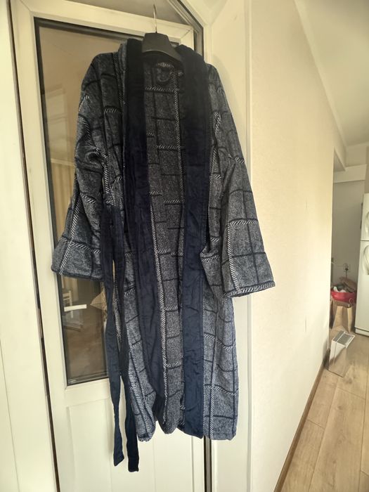 мужской банный халат из хлопка