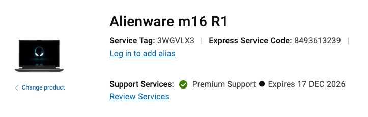SIGILAT Dell Alienware M16 R1/QHD 165Hz/i7 13700HX/32GB RAM/RTX 4070