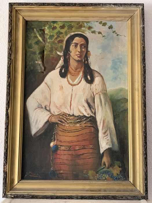 Pictura - Reproductie Teodor Aman - Țiganca / deteriorata