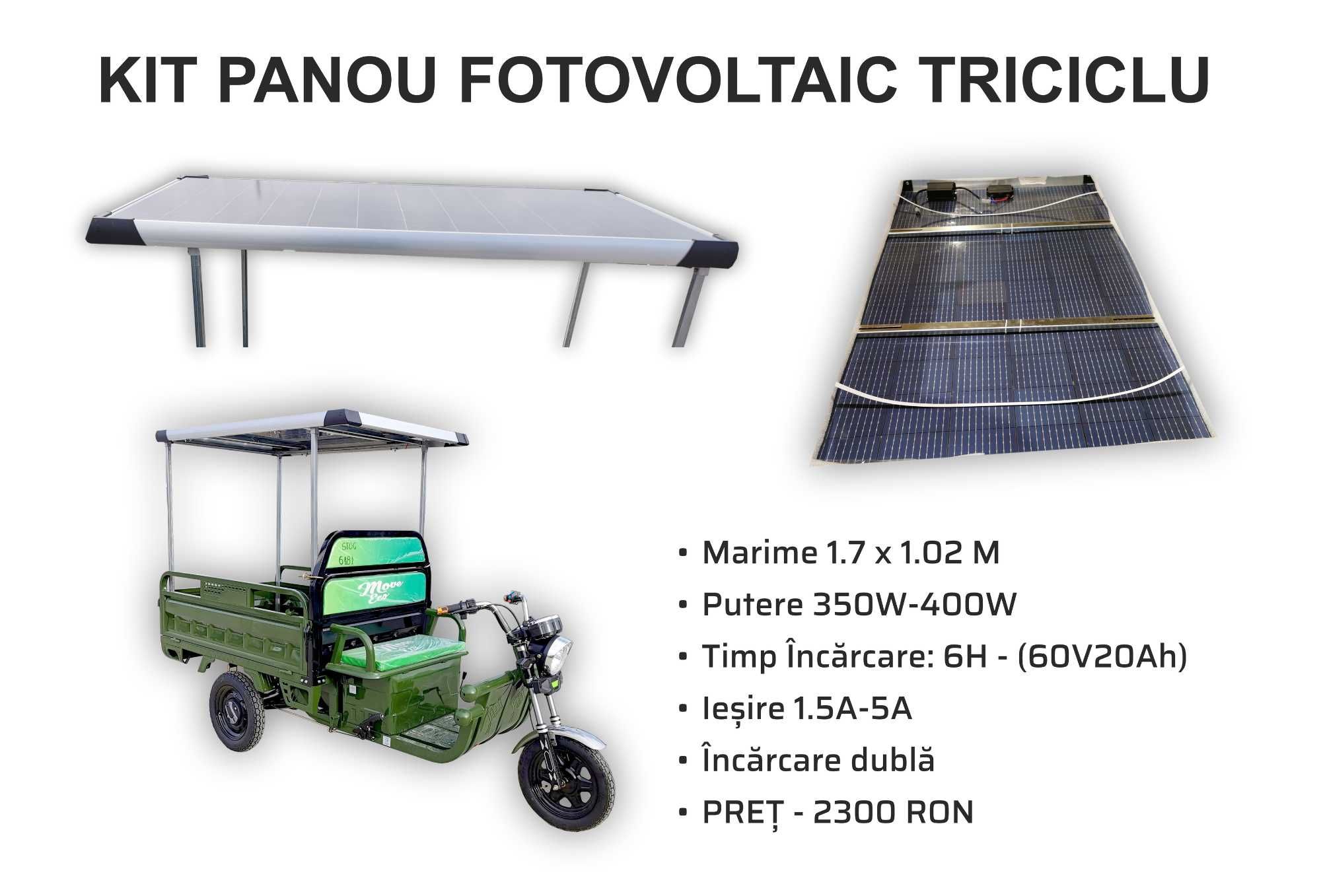 Kit Panou Fotovoltaic TRICICLU