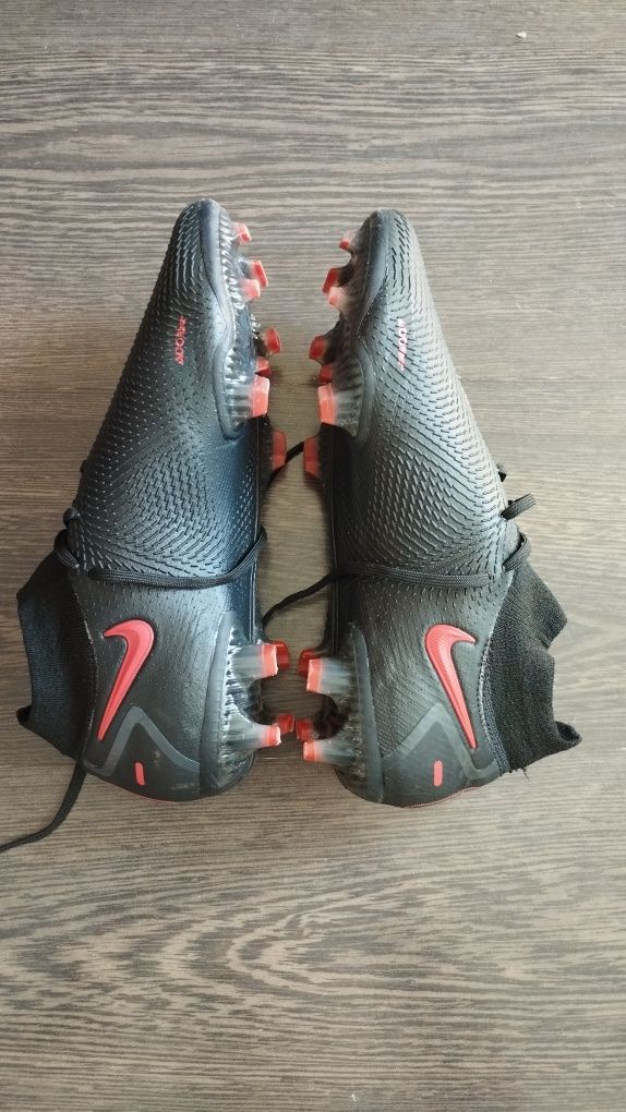 Nike phantom gt black x chile red elite df fg (с мешка)