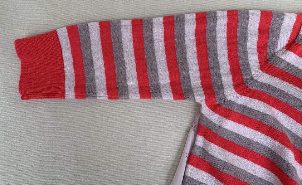 TED BAKER Cardigan Maneci 3/4 Dungi Lana Matase Original UK Oferta