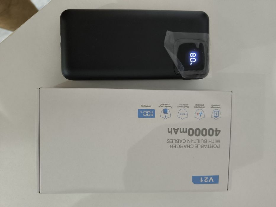 Външна батерия за бързо зареждане реални 40 000 mAh