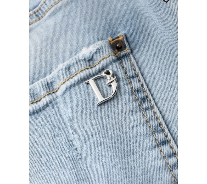 DSQUARED2 logo-tag distressed skinny jeans