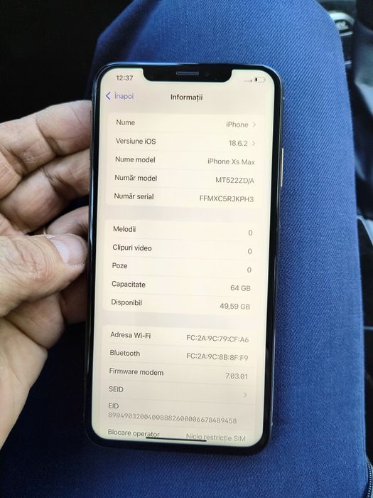 iPhone xs max, 64 gb