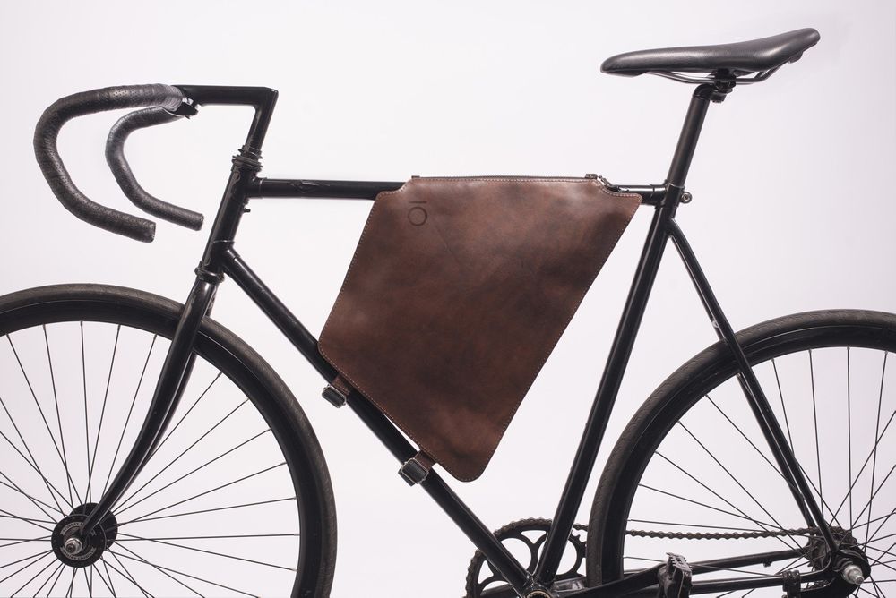 Servieta geanta magnetica LIFT OFF handmande din piele cadru bicicleta