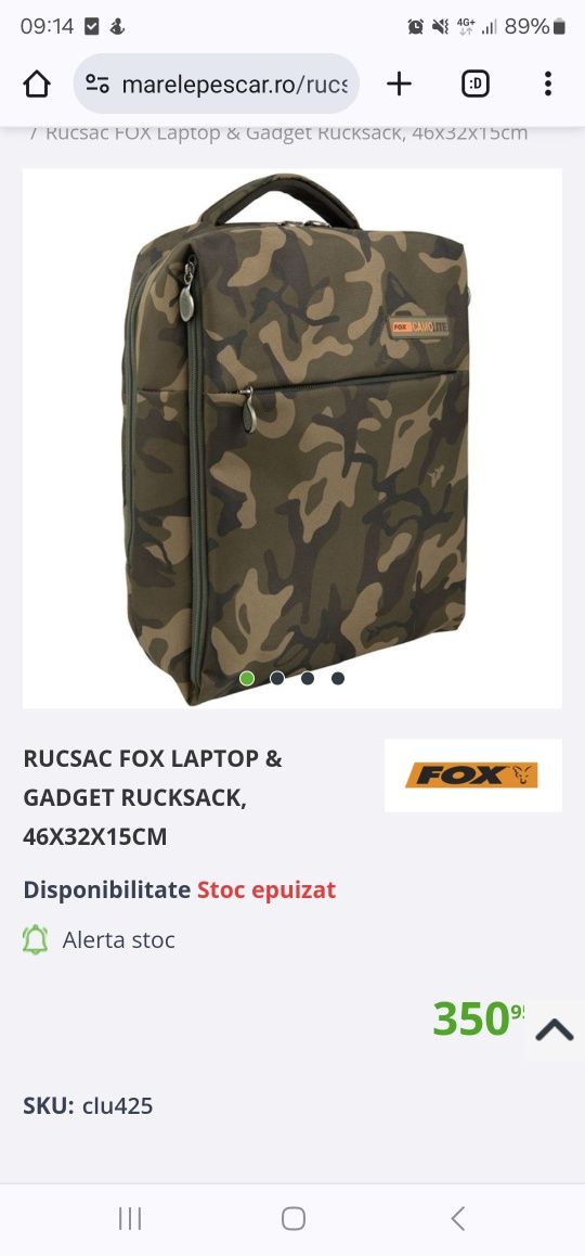 Rucsac Fox Laptop & Gadget Bag Nou