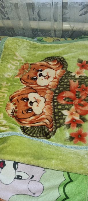 Продам детский пледик, двойной.