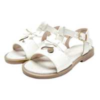 Sandale MRS fete F26 | Sandale casual albe | Sandale pentru copii