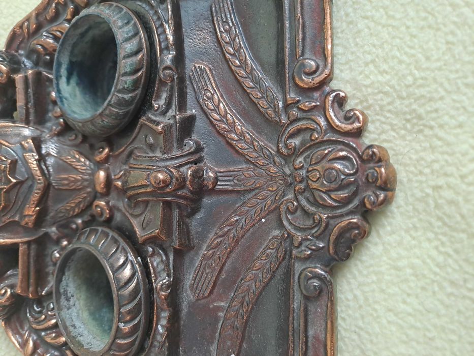 calimara bronz veche cu stema timisoara romania