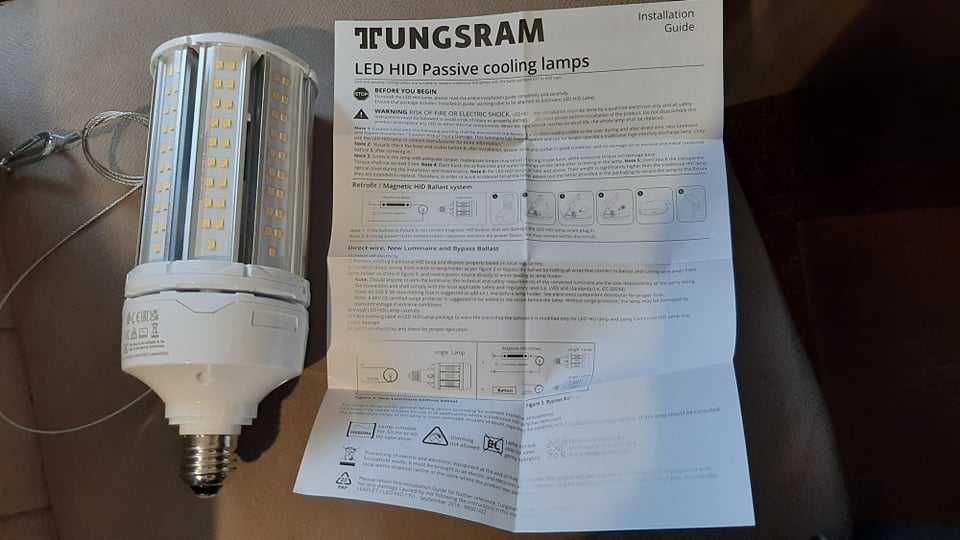 ЛАМПА LED GE/TU HID 54W/840 7200LM 100-240V, E27, 50KH, ПАСИВНО ОХЛ.