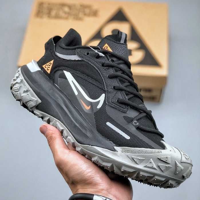 Нови мъжки маратонки Nike ACG Mountain Fly 2 Low Black Grey Orange