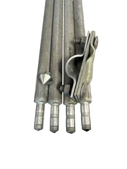 Kit Împământare 6m – Fără Săpături, cu 4 Tije Ø20mm, Clema Vârf Ghidaj