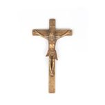 Crucifix Baroc din Alamă *** vintage / antic / vechi / retro ***