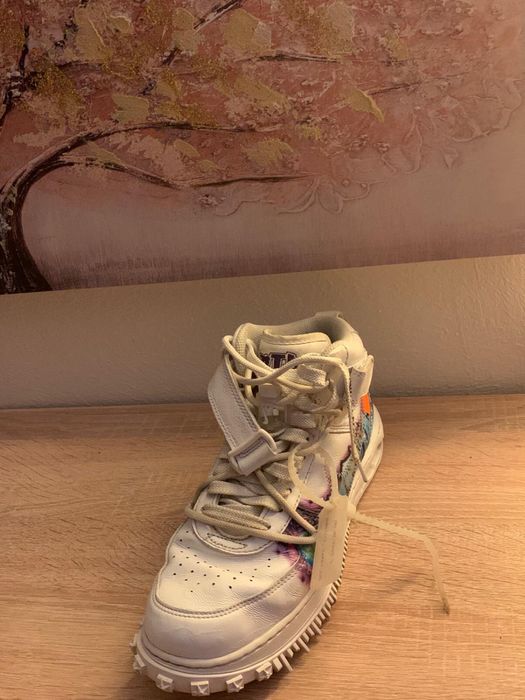 Nike Air Force 1 Mid Off White Graffiti White