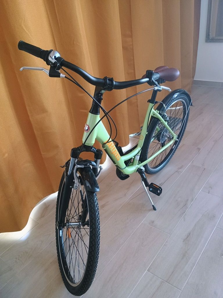 Bicicleta Pegas Comoda, 26 inch, Verde Fistic,Shimano,7 viteze