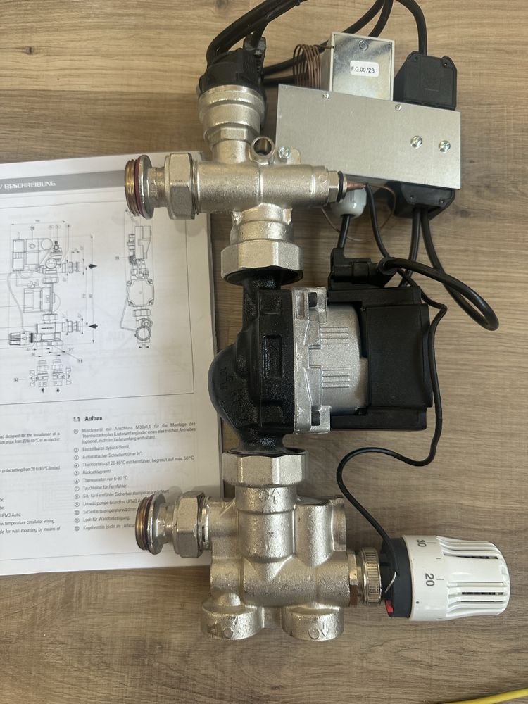Grup pompare si amestec Purmo TempCo fix eco 3 cu pompa Grundfos