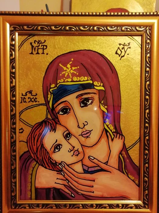 Vând icoane pe sticla