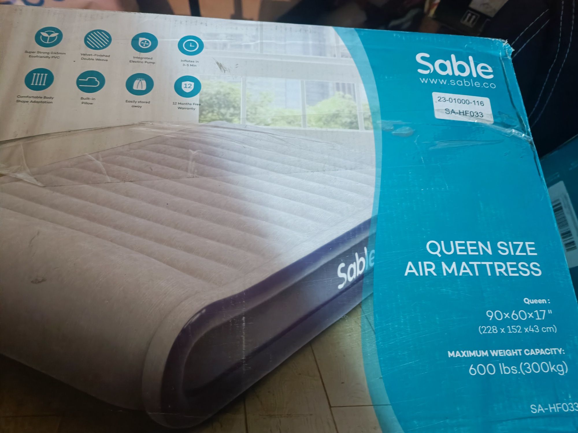 Надуваем матрак Queen size промо