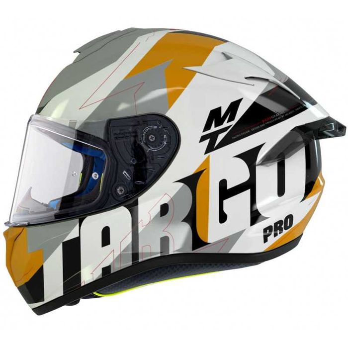 Каска MT TARGO PRO BIGER Gloss Pearl Yellow Размер L