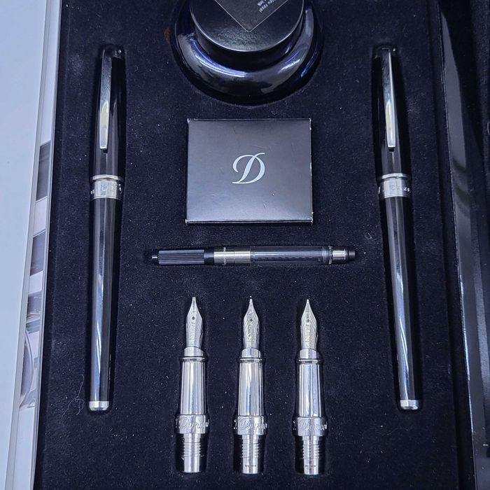 Set S.T. DUPONT OLYMPIO cu penita 18k, Specimen, ZEUS Amanet Militari