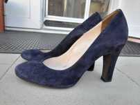Pantofi cu toc de piele, marimea 39