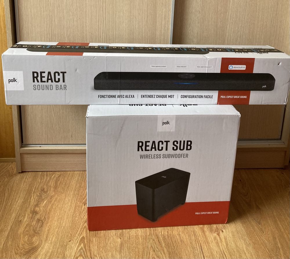 Саундбар POLK AUDIO React Bar, Subwoofer