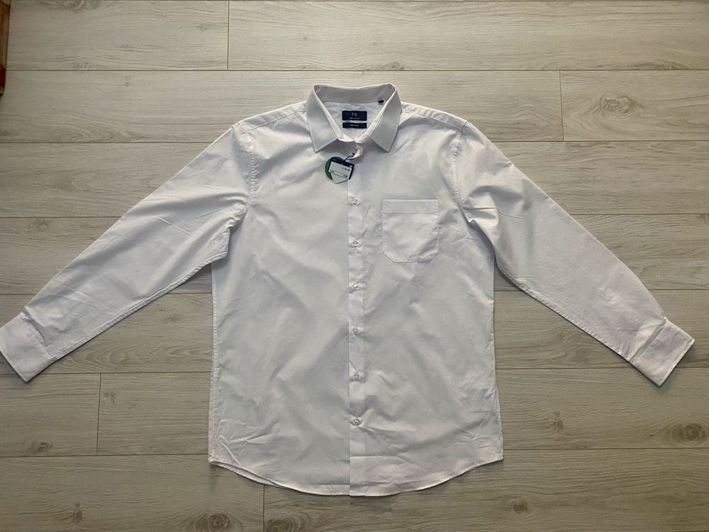 Camasa alba barbati Regular Fit, marimea L, noua