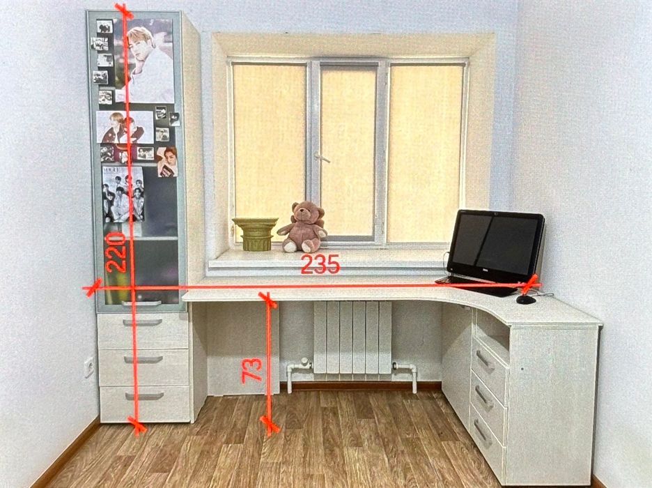 Мебель встроенная на детскую комнату