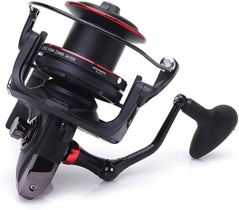 Set 4 Lansete 3,90m,4 Mulinete Tambur 10.000,Long Cast,Rod Pod Echipat