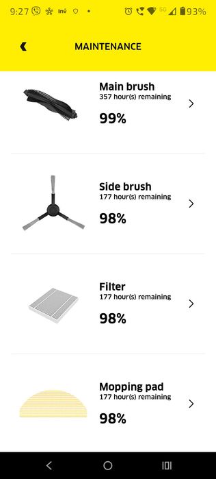 Прахосмукачка Робот Kärcher RCV 2 (с моп) - Като нова!