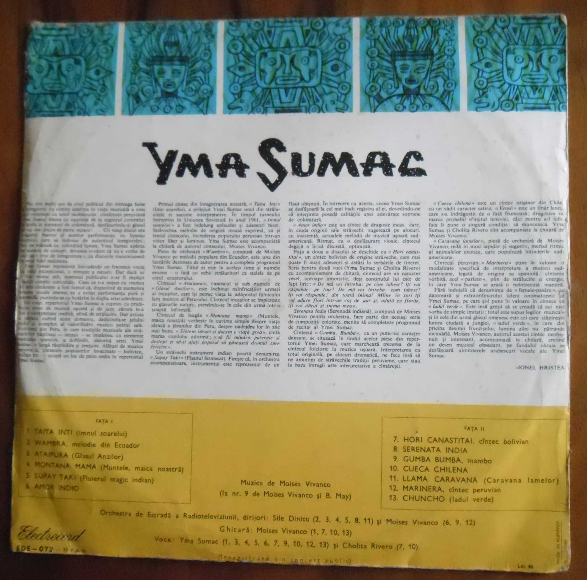 Disc vinil - Yma Sumac