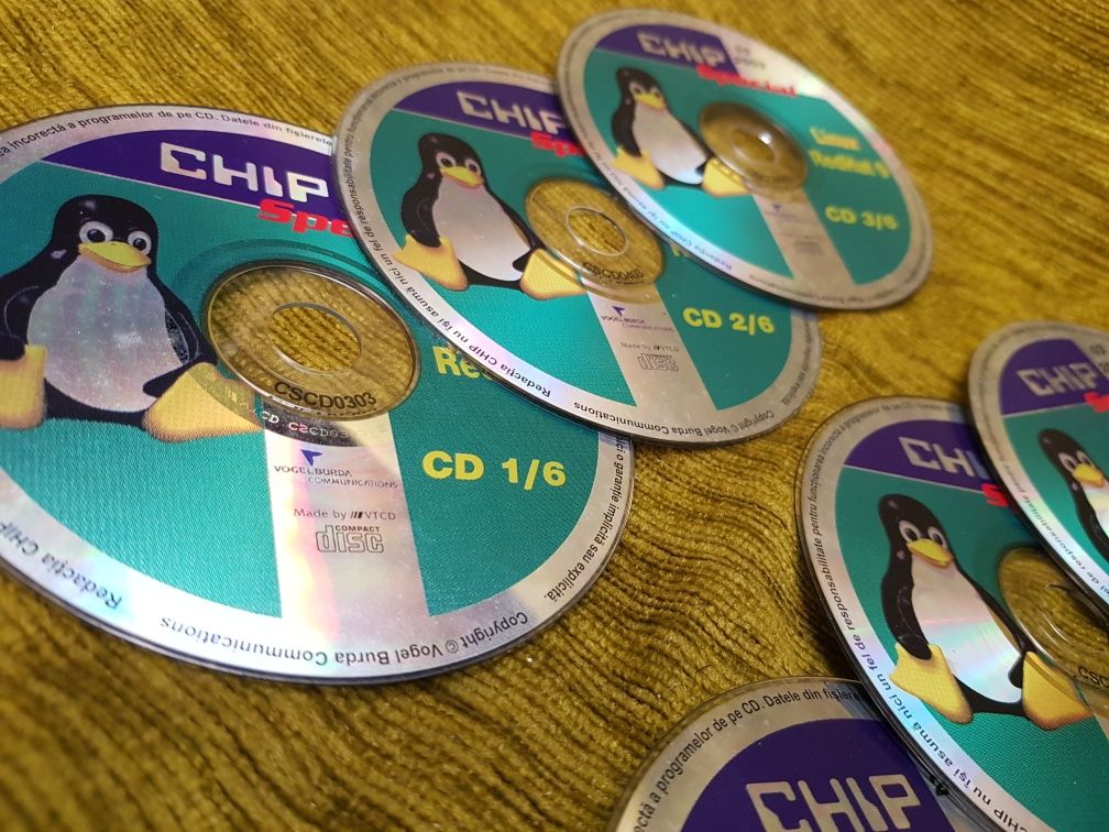 Pentru colectionari, Linux 6 CD-uri din revista Chip