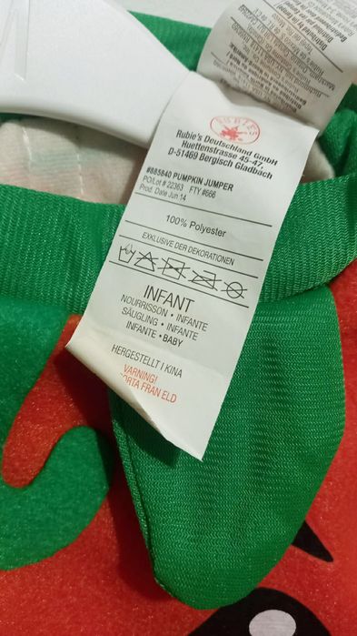 Costum Dovleac bebelusi Rubie's