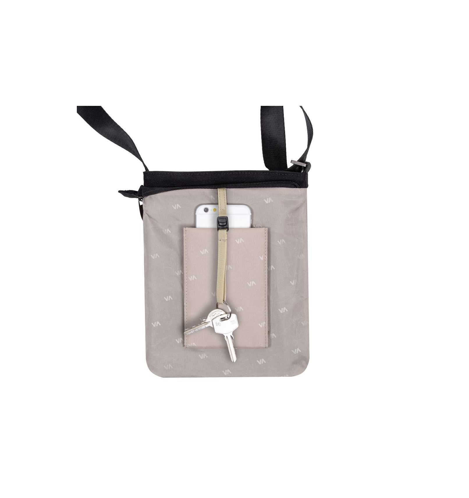 ^ Сумка RIVACASE 8509 black 8" Canvas Crossbody bag / 12