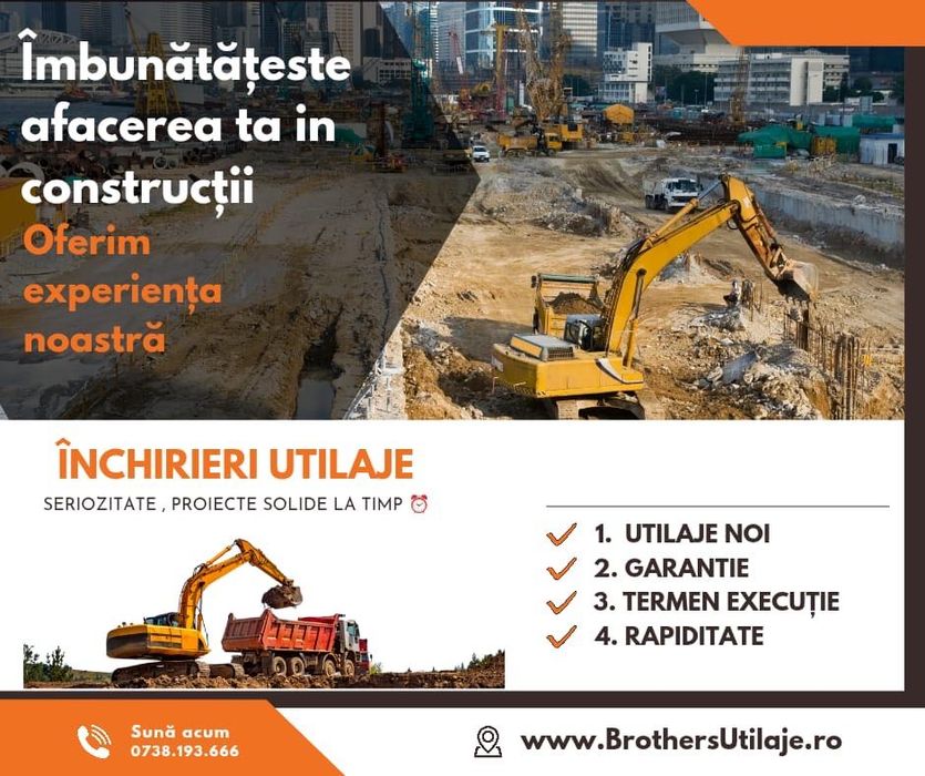 Închiriez Camioane,Buldoexcavator,tot jud Constanta