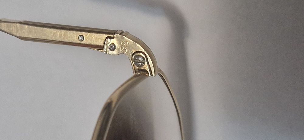 Rame ochelari Henry Jullien suflati cu aur.