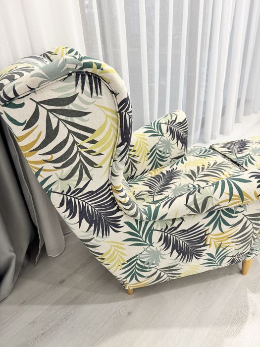 Fotoliu si taburet Strandmon Ikea