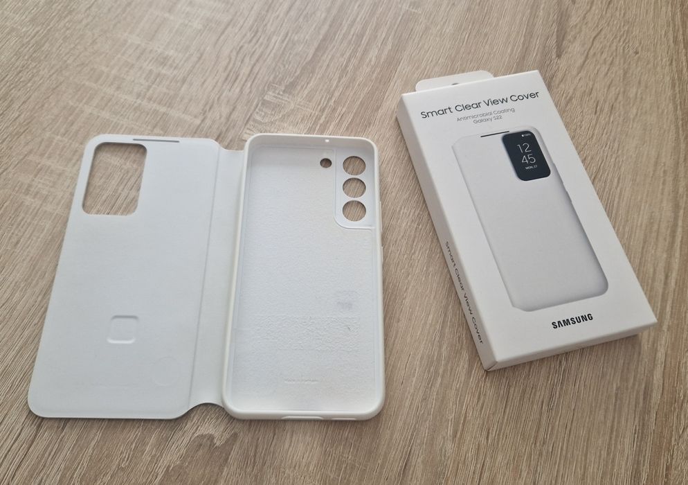 Husă Smart Clear View Cover pentru Galaxy S22 (originală)