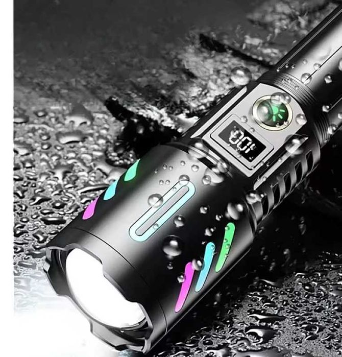 Lanterne led tip Laser telezoom afisaj electronic ,raza 800 metri