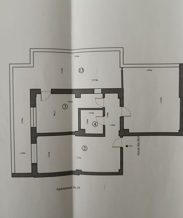 Navodari - Apartament 3 camere, Bloc Nou , Ultracentral