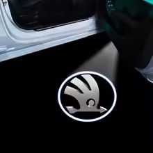 Proiector logo Skoda portiere