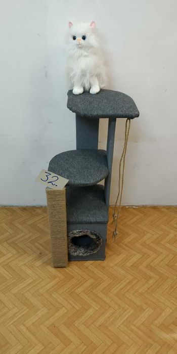 Нови Котешки катерушки с къщичка – 90 см ОБЛЕН